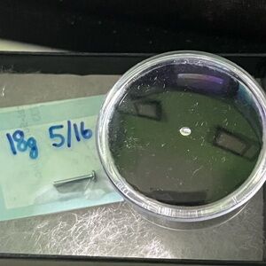 BVLA Polished Disc 14k White Gold Threadless End 2 mm